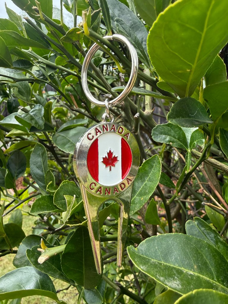 Canada Golf Divot Tool Keychain